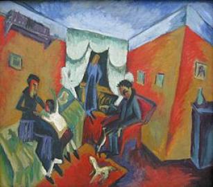 Ernst Ludwig Kirchner Interieur 1915-1