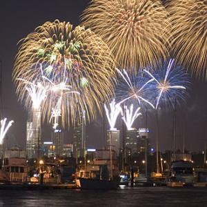 Perth New Years fireworks